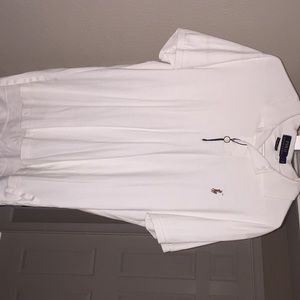 White collared polo tee